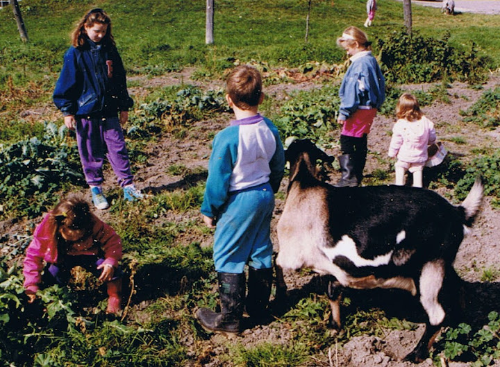 The Joy Of Gardening With Little People…And A Goat