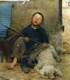 Jules Bastien-Lepage, The Small Beggar Asleep, 1882